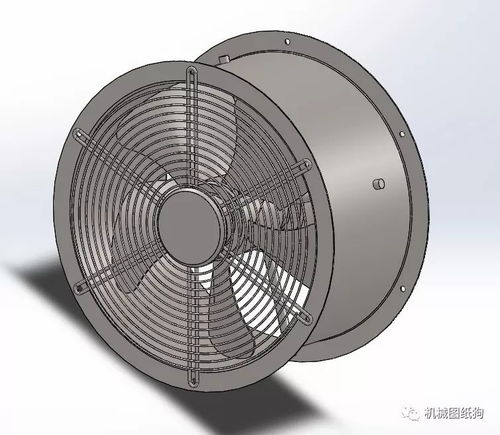 ywf2d e 350軸流風機3d圖紙 solidworks設計